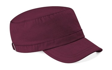 CZAPKA FIDELKA PATROLÓWKA Z DASZKIEM ARMY DAMSKA MĘSKA BURGUND