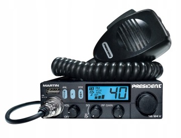 Президент CB-радио Мартин AM/FM 12/24V ASC, преемник Harry Johnny 2 II B4U