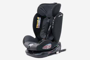FOTELIK SAMOCHODOWY OBROTOWY 360° SZARO-CZARNY 40-150 CM i-Size R129 ISOFIX