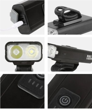 КОМПЛЕКТ ВЕЛОСИПЕДНЫХ ЛАМПА ПЕРЕДНЯЯ ЗАДНЯЯ ВЕЛОСИПЕДНАЯ СВЕТОДИОДНАЯ РУЛЯ USB