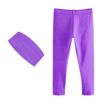 ZESTAW LEGGINSY + OPASKA NA GŁOWĘ BAWEŁNA 104