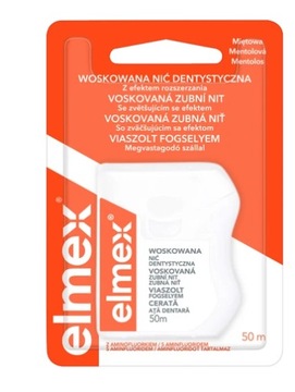 Elmex nić dentystyczne woskowana 50 m