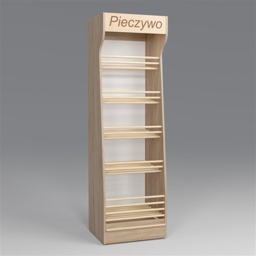 Полка для хлеба со светодиодной подсветкой без оргстекла, дуб Сонома