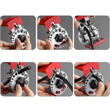 РУЧНАЯ БАРЬЕРНАЯ МАШИНА ДЛЯ КАБЕЛЬНЫХ ПРОВОД, РАЗЪЕДИНИТЕЛЬ + НОЖИ 10 ШТ.