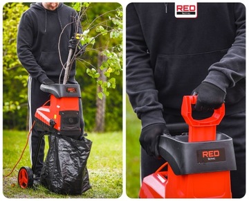 ROZDRABNIACZ DO GAŁĘZI ELEKTRYCZNY FREZOWY RĘBAK 2800W 45MM WOREK 40L