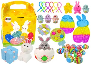 Zestaw Wielkanoc Fidget Toys Pisanki Dekoracja