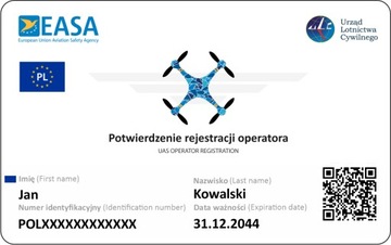 Распечатка Сертификата УЛК на ПВХ-карте ДРОНА, 2 страницы.