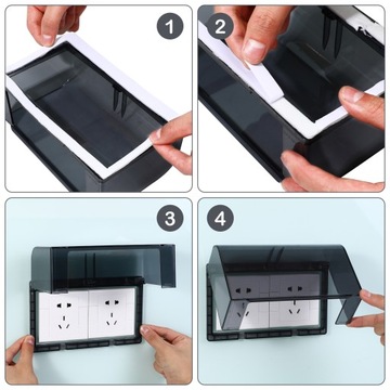 ВОДОНЕПРОНИЦАЕМАЯ КРЫШКА РОЗЕТКИ ДЛЯ ВАННОЙ КОМНАТЫ ЗАЩИТНАЯ КРЫШКА ВЫКЛЮЧАТЕЛЯ