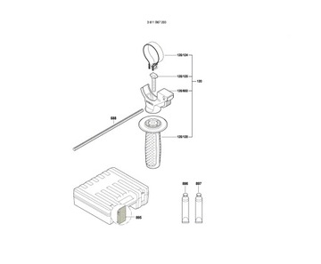 Ударный молоток статора BOSCH GBH2-28DFV 200