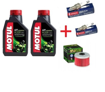 Olej Motul Filtr Świece HONDA XL125 VARADERO 01-12