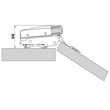 Блюмские петли установлены для 1 спереди безмолвного закрытия