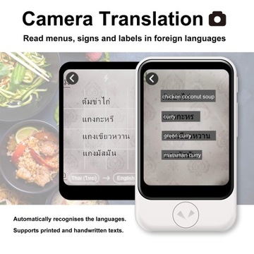 POCKETALK Tłumacz Językowy 82 Języki Lekki Wygodny