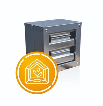Wentylator Mały z Żaluzją Wyciągowy TKZ-30 do Szklarni 300x300x200
