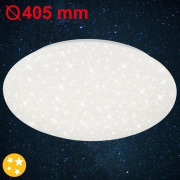 Lampa sufitowa Briloner Leuchten – LED – 16 W – Ø 39 cm – Biała