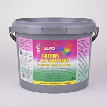Klej do tapet flizelinowych i winylowych Superfix 3kg Euroline