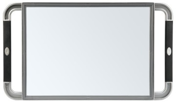 V-DESIGN Lustro z uchwytami srebrne 23x40cm