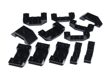 297*LEGO 4871 32802 SKOS 4x2 4x1 ODWROTNE CZARNE 12szt NOWE