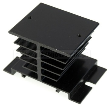 Radiator do przekaźników SSR czerniony