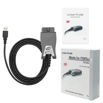 Vgate vLinker FS USB FORScan HS MS CAN FEPS OBD2 диагностический интерфейс
