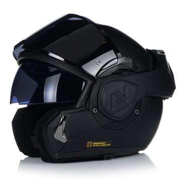 KASK MOTOCYKLOWY LS2 FF906 ADVANT SZCZĘKOWY CZARNY MAT r. XL