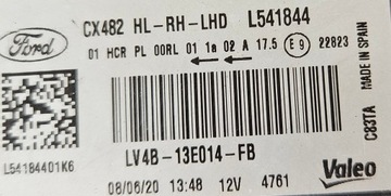 FORD KUGA MK3 19-24 Фонарь Full Led правый LV4B-13E014-FB
