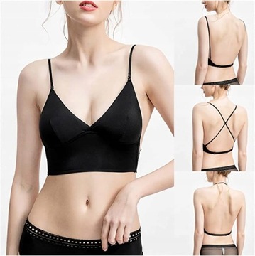 Белый бралетт 4234234) C-Backless