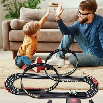 ГОНОЧНАЯ ТРАССА ДЛЯ ДЕТЕЙ 2 МАШИНКИ С ДИСТАНЦИОННЫМ УПРАВЛЕНИЕМ FORMULA I 1:64 2 ПЕТЛИ