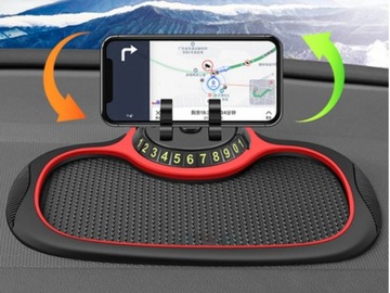 АВТОМОБИЛЬНЫЙ КОВРИК НА 360° ПРОТИВОСКОЛЬЗЯЩИЙ ДЕРЖАТЕЛЬ ДЛЯ ТЕЛЕФОНА 4в1