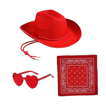 Kowbojski kapelusz rekwizyty moda damska duży rondo zachodni kapelusz kowbojski kapelusz imprezowy czerwony