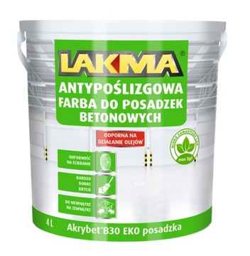 Lakma AKRYBET B30 EKO POSADZKA SZARY, farba 4L