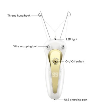 Mini Electric Hair Remover Facial Hair Removal Defeatherer Women Beauty