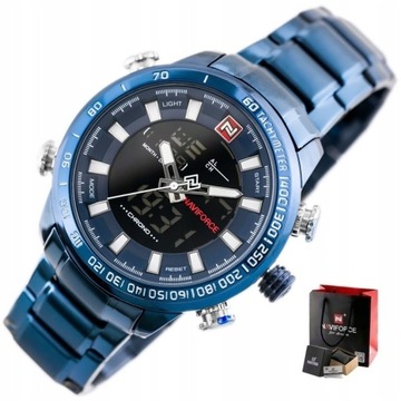 ZEGAREK NAVIFORCE budzik stoper data +BOX +GRAWER