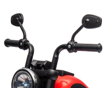 Детский мотоцикл с аккумуляторными фонарями Красный мотоцикл Milly Mally Eagle.