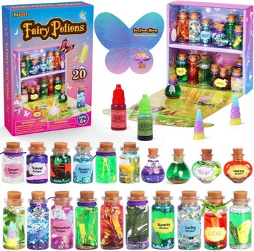 Zestaw kreatywny dla dzieci do tworzenia magicznych eliksirów Fairy Potions