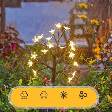 2X СОЛНЕЧНЫЕ ЦВЕТОЧНЫЕ СВЕТИЛЬНИКИ САДОВЫЕ СОЛНЕЧНЫЕ ЛАМПЫ, УСТАНОВЛЕННЫЕ НА УЛИЦЕ