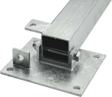 Набор из 3 шт. Стойка парковочного замка с навесным замком Барьер - оцинкованный