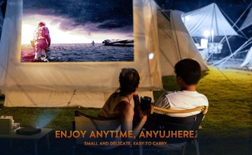 2023 New Mini Portable Projector 4K Supported Outdoor Proj