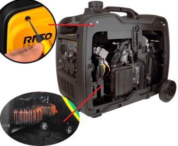 AGREGAT PRĄDOTWÓRCZY INWERTOROWY Cichy Miedź AVR GMM-IG3300iS 3300W RATO