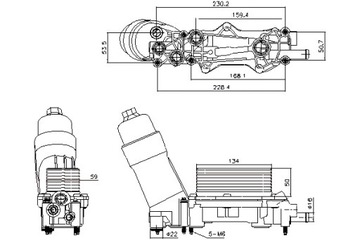 МАСЛЯНЫЙ ОХЛАДИТЕЛЬ NISSENS 91336