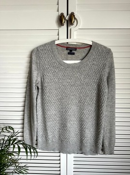 TOMMY HILFIGER__Wełniano kaszmirowy sweter__S/36