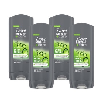 ZESTAW 4X DOVE MEN+CARE EXTRA FRESH ŻEL POD PRYSZNIC 400ML