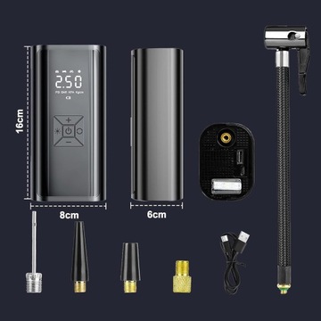 ЭЛЕКТРИЧЕСКИЙ НАСОС ДЛЯ ВЕЛОСИПЕДА МИНИ-ВОЗДУШНЫЙ НАСОС ДЛЯ ВСЕХ КЛАПАНОВ