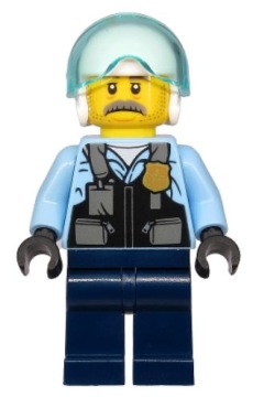 LEGO FIGURKA POLICJANT PILOT SAM GRIZZLED cty1131