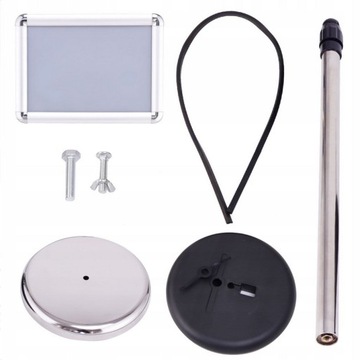 РЕКЛАМНЫЙ СТЕНД для телескопических плакатов А3, регулируемый по высоте 84-130 см.