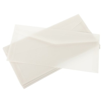 Zaproszenie na przezroczystą kopertę z papier