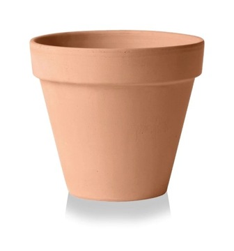 Doniczka gliniana ogrodowa jasna terakota 11 cm