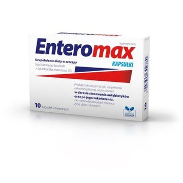 Enteromax kapsułki. Suplement diety. Pharmasis (10 sztuk)