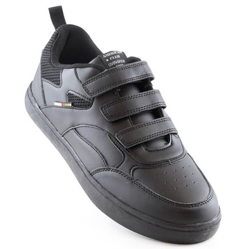 AMERICAN CLUB WT149 SOLIDNE ADIDASY PÓŁBUTY BUTY NA RZEPY CZARNE 38