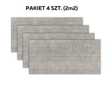 Beton Architektoniczny Panele Ścienne 100x50 Imitacja Betonu Cegła42XL 4szt