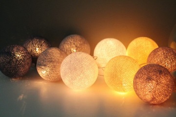 Zestaw lampek Cotton Balls Winter Memories 20 kul